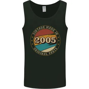 19th Birthday  Vintage Made In 2005 Mens Vest Tank Top