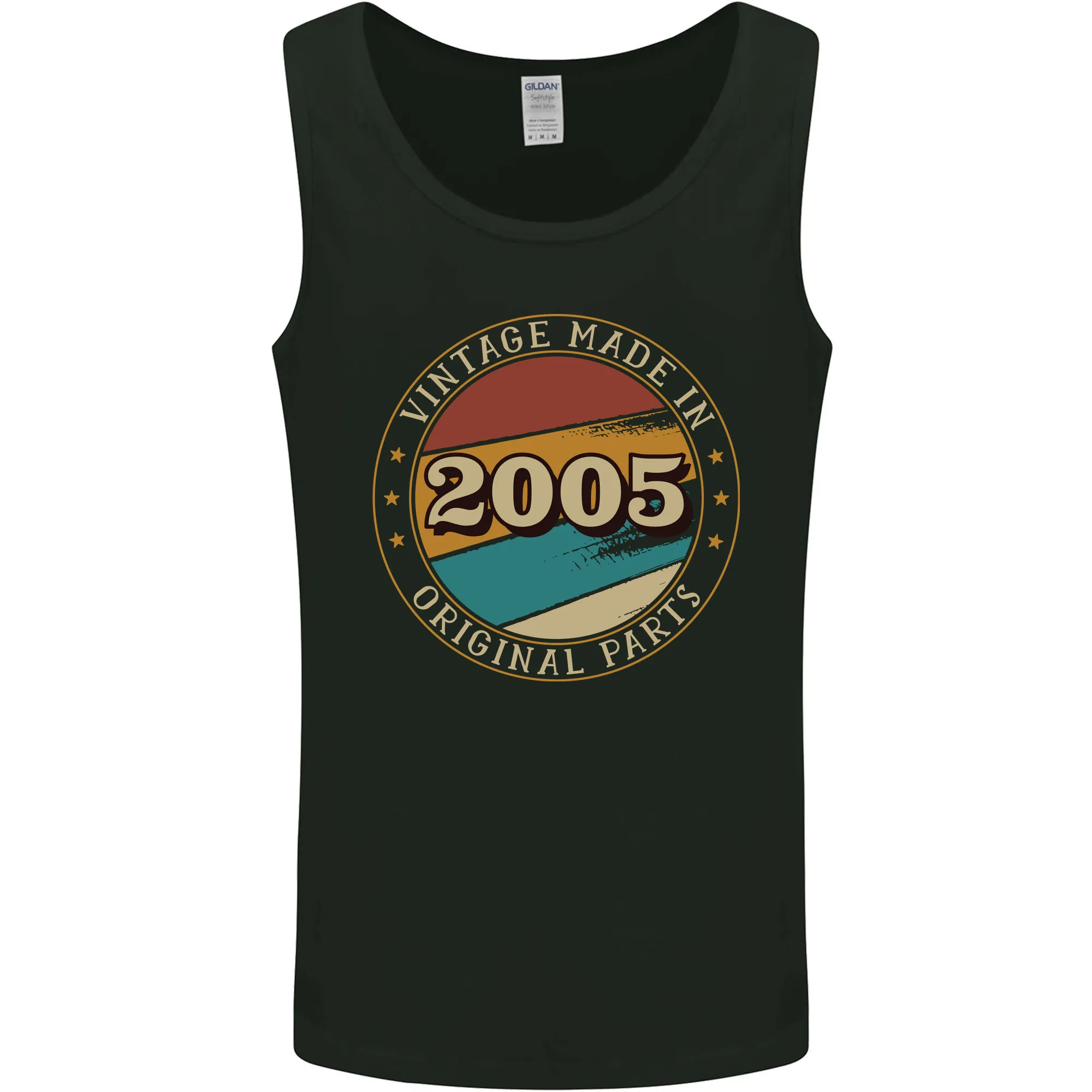 19th Birthday  Vintage Made In 2005 Mens Vest Tank Top