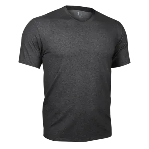 2UNDR Luxury V Neck Tee - CHARCOAL