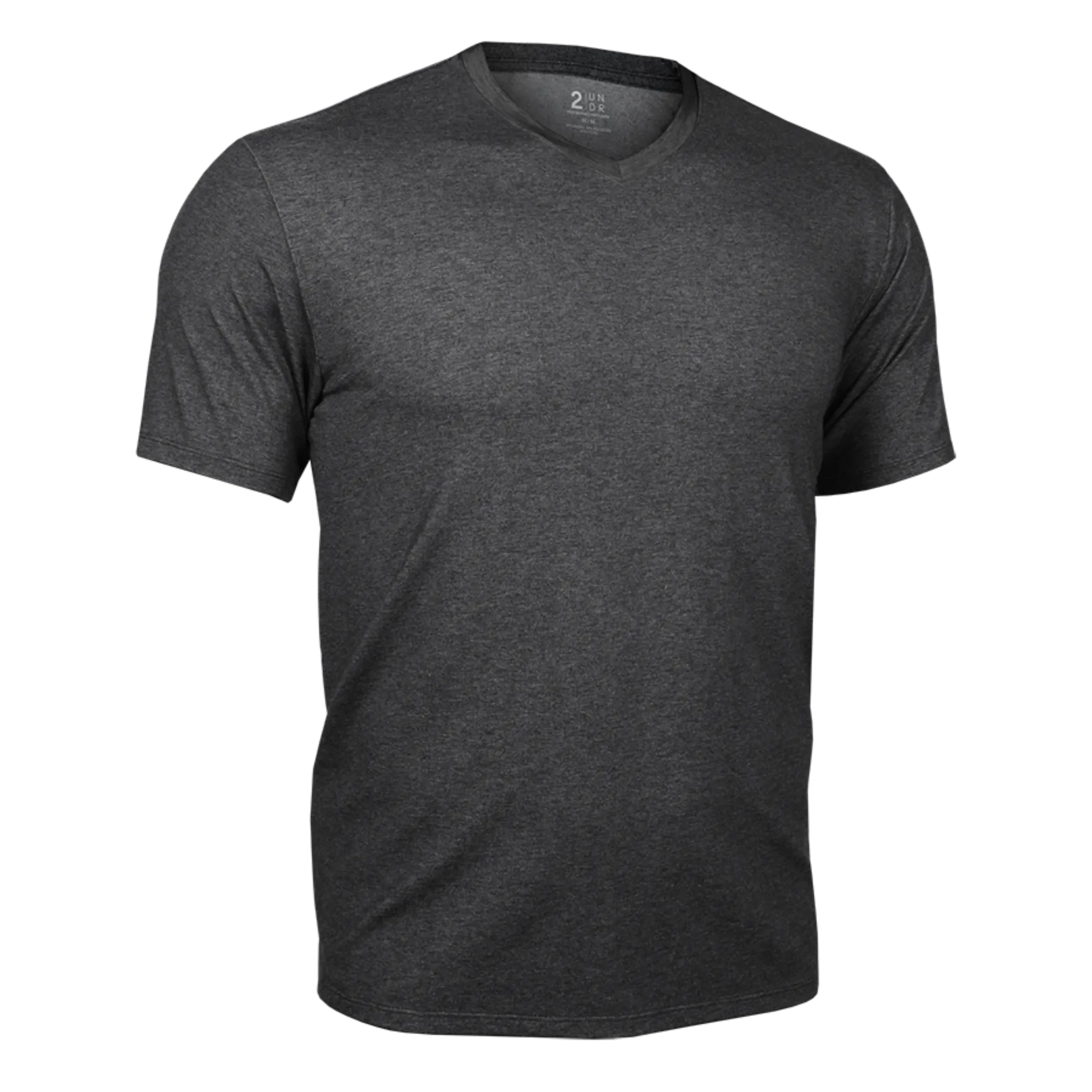 2UNDR Luxury V Neck Tee - CHARCOAL