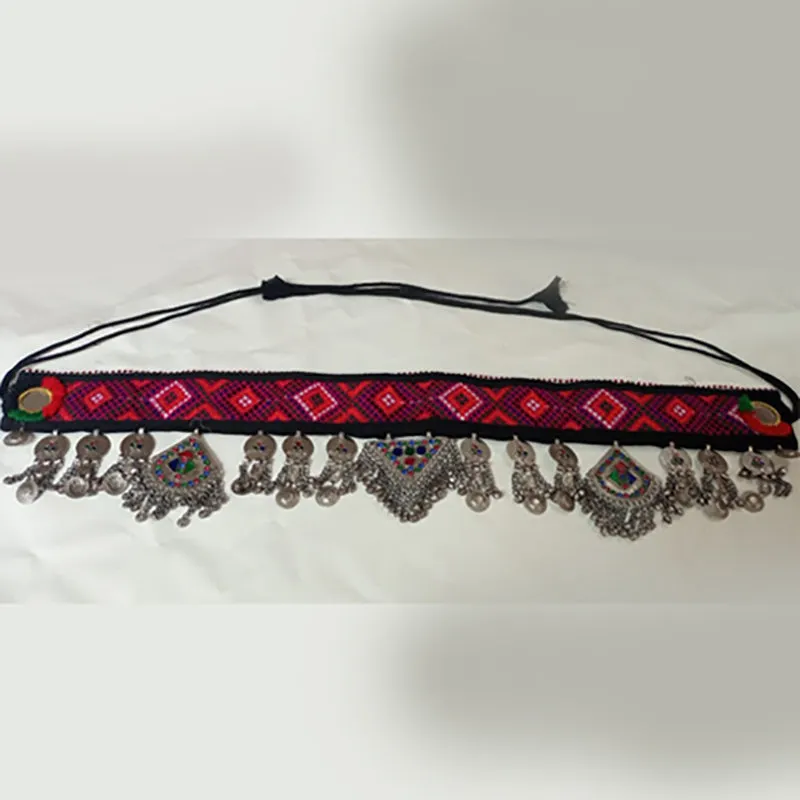 Afghan Vintage Kuchi Belt With Old Pendants and Tassels