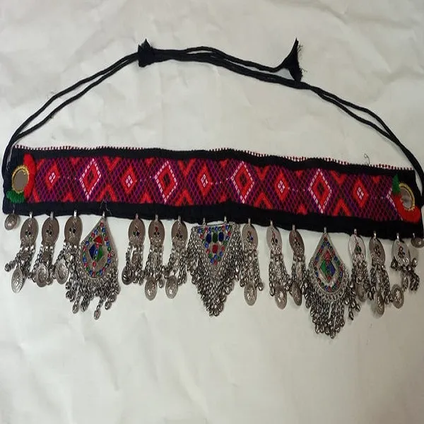 Afghan Vintage Kuchi Belt With Old Pendants and Tassels