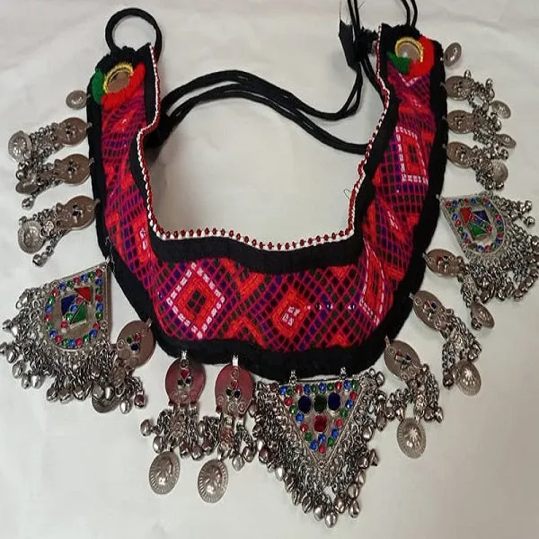 Afghan Vintage Kuchi Belt With Old Pendants and Tassels