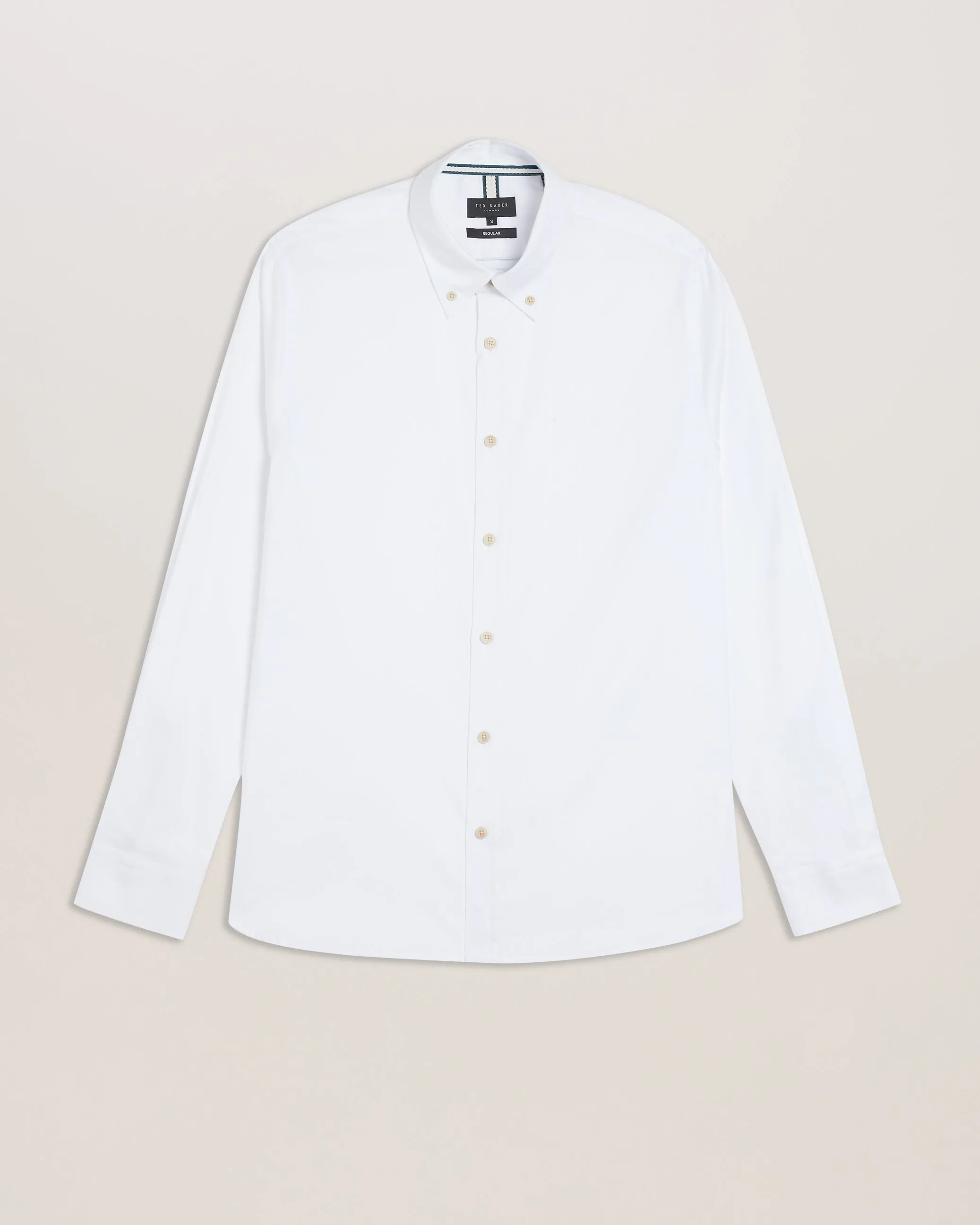 Allarde Ls Regular Branded Oxford Shirt White