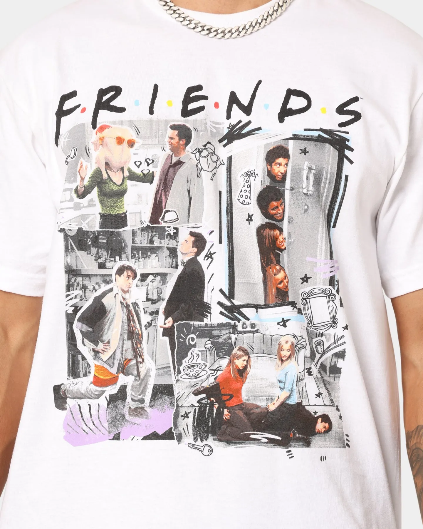 American Thrift X Friends Friends T-Shirt White