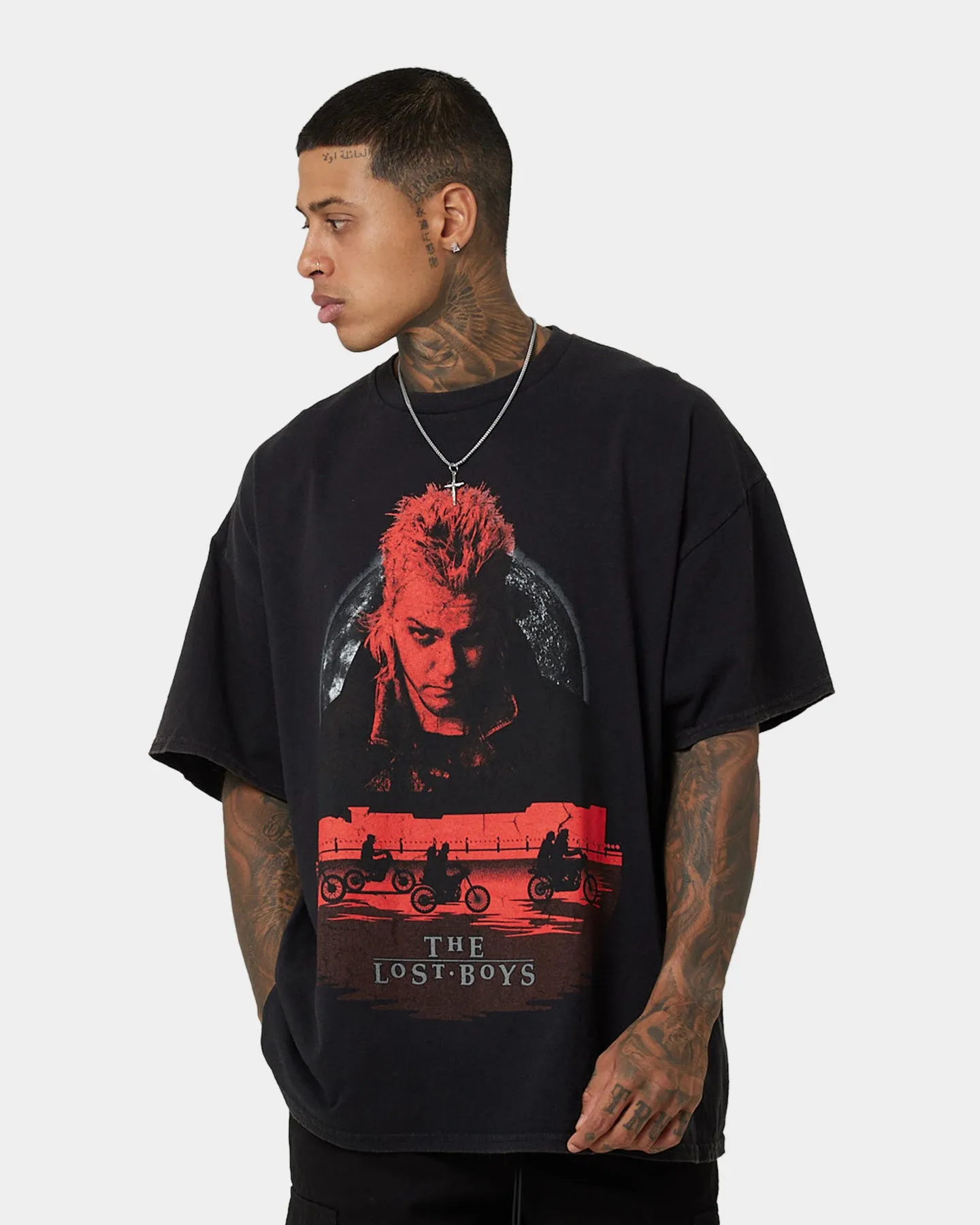 American Thrift X Lost Boys Moon Vintage T-Shirt Washed Black