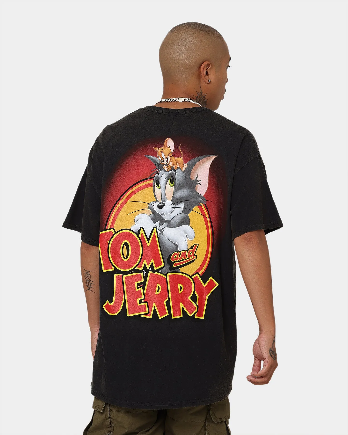 American Thrift X Tom and Jerry Vintage T-Shirt Black Wash