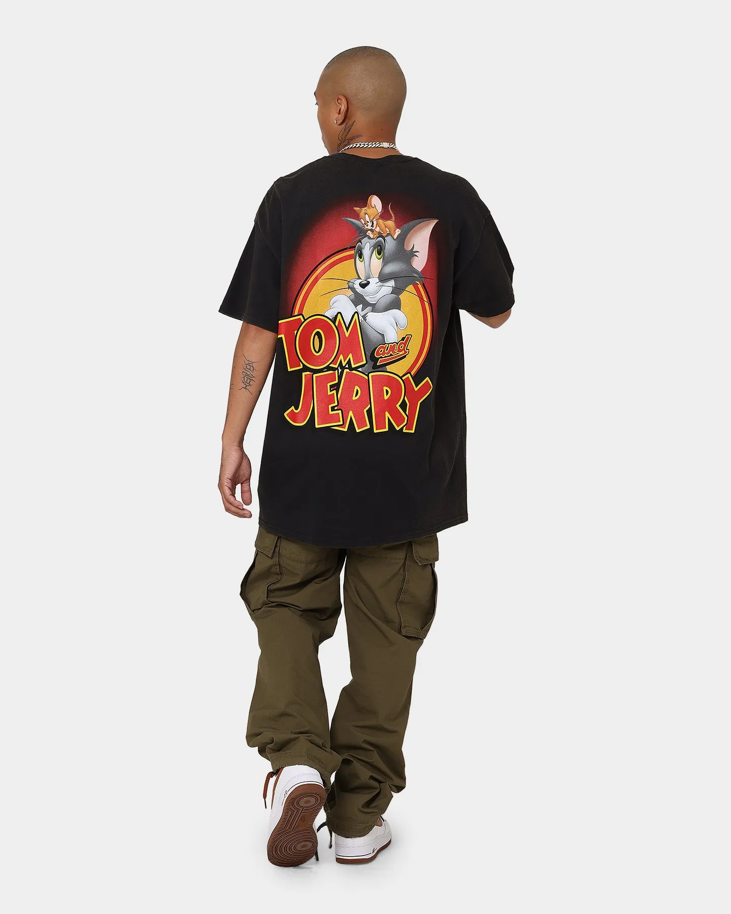 American Thrift X Tom and Jerry Vintage T-Shirt Black Wash