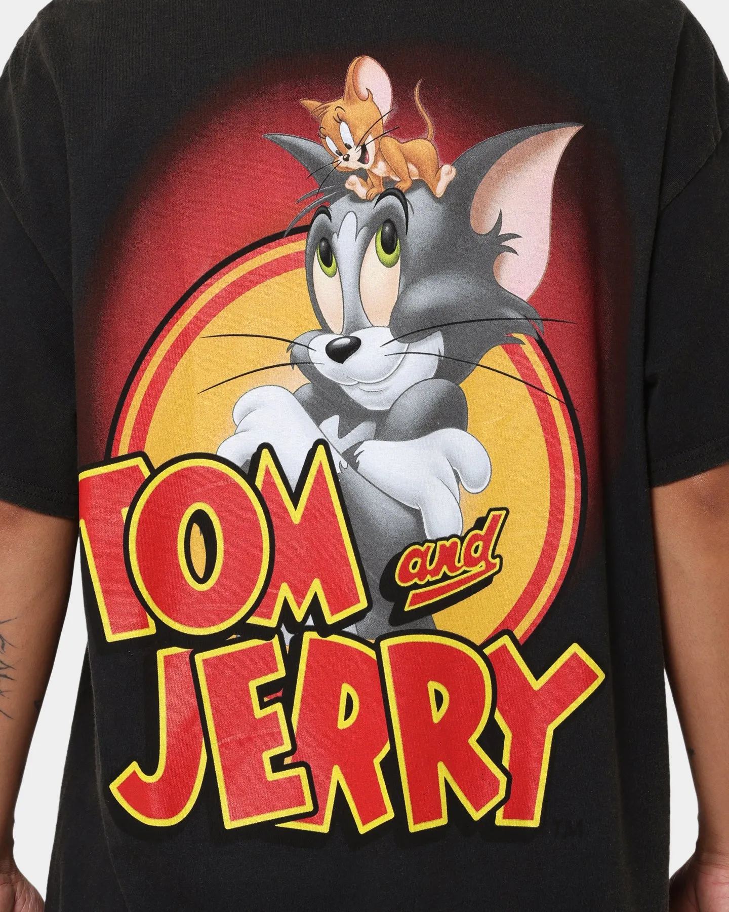 American Thrift X Tom and Jerry Vintage T-Shirt Black Wash