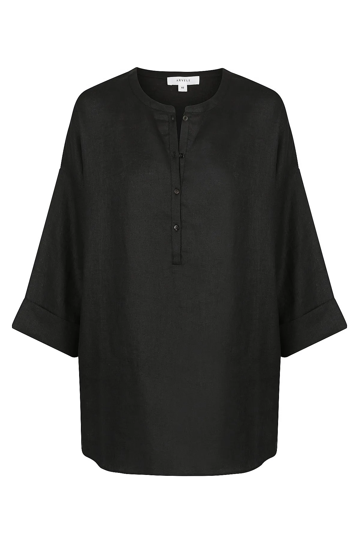 Ashlee Tunic Shirt - Black