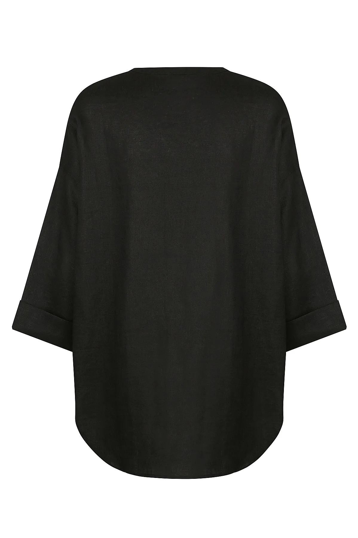 Ashlee Tunic Shirt - Black