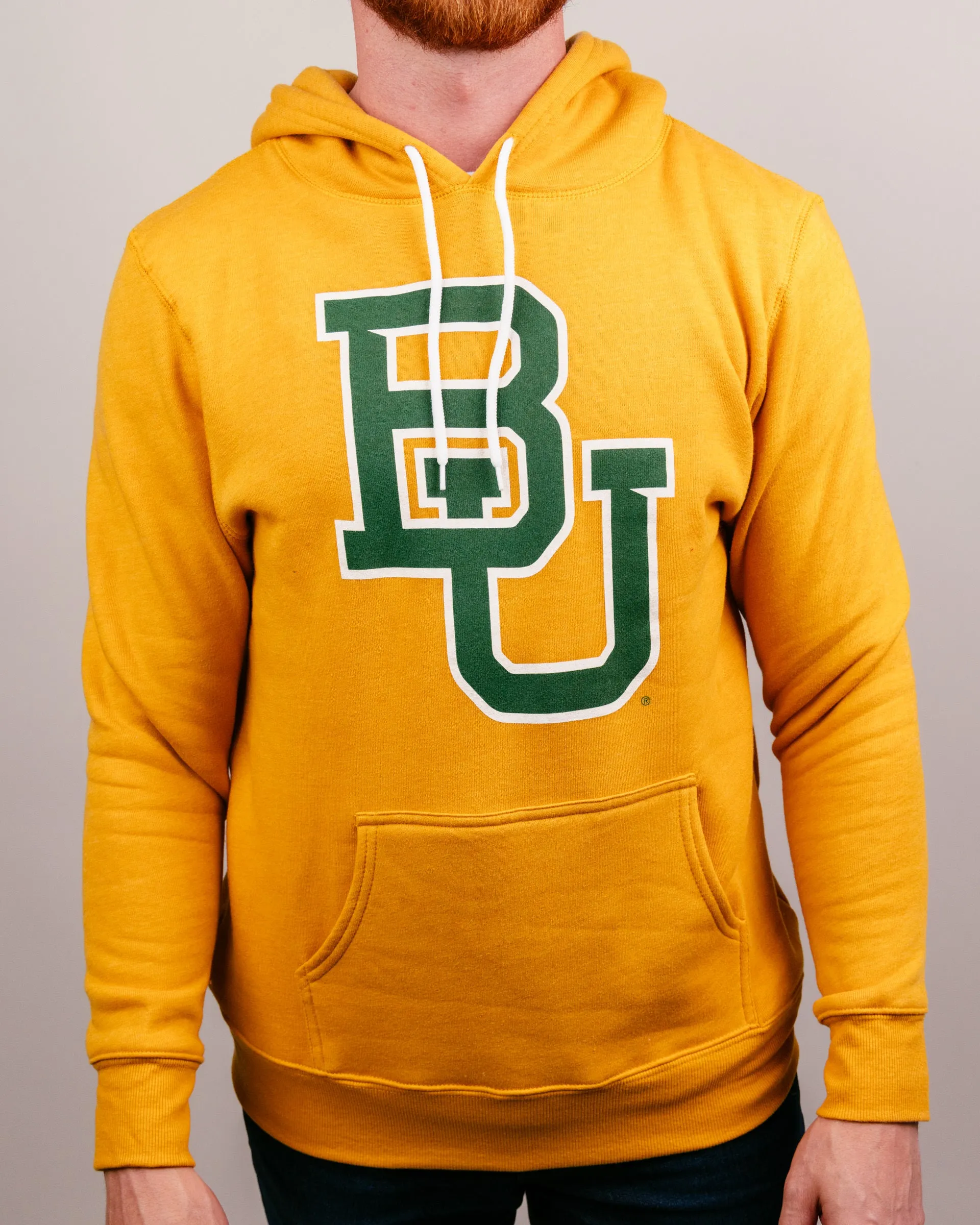 Baylor Bears Logo Gold Hoodie