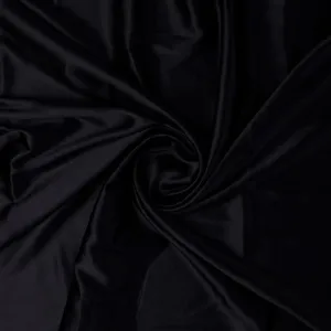 Black Plain Japan Satin Solid Fabric