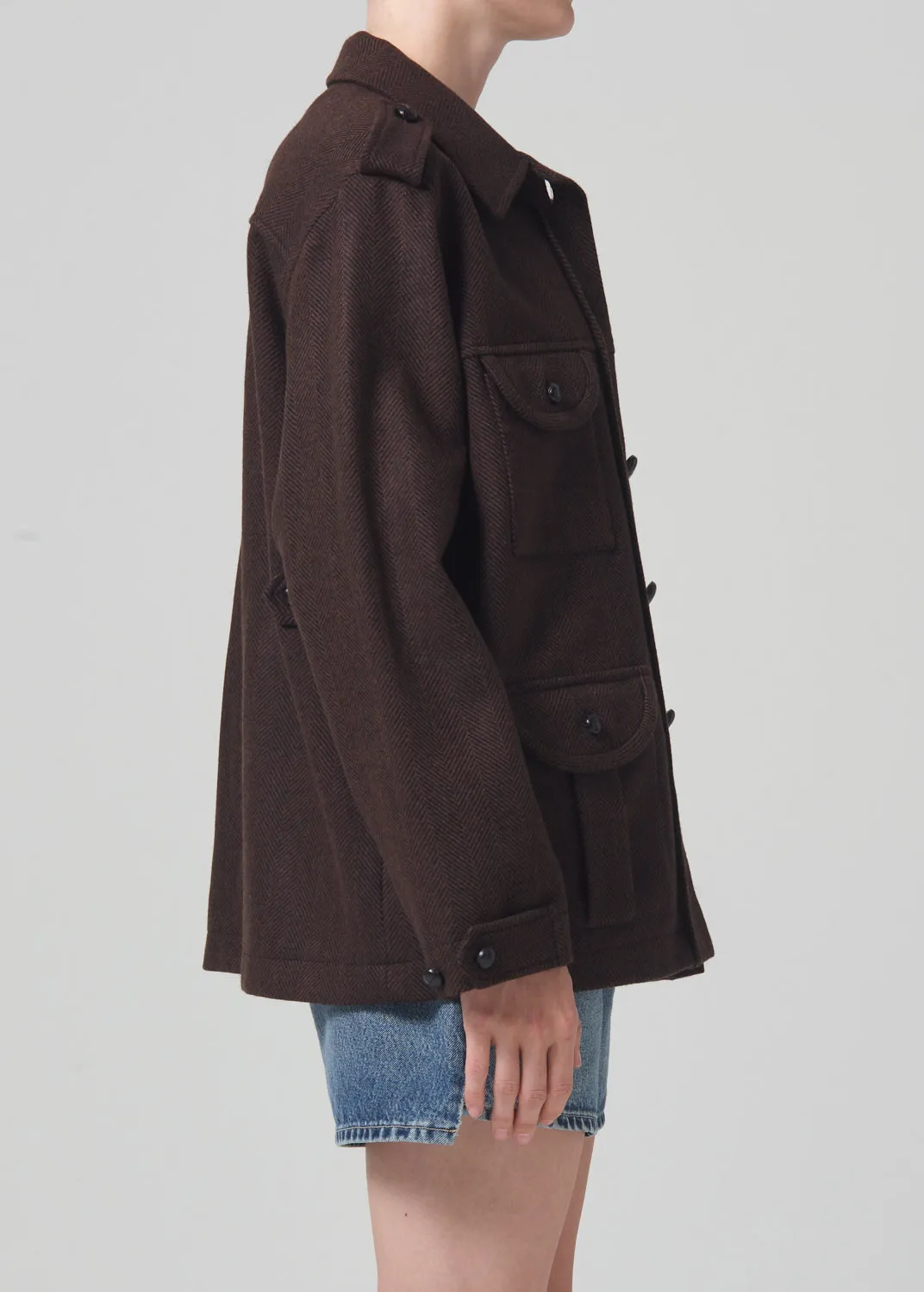 Blazé Milano Sahariana Jacket in Cheveyo Brown