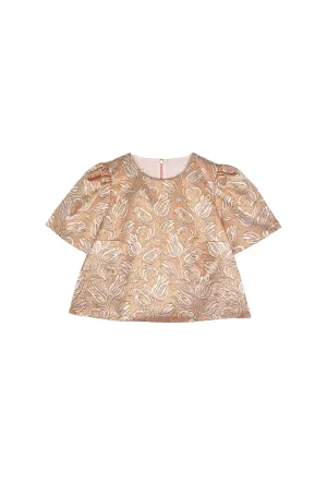 Buru   Pencil & Paper Co. Lee Top - Gold Tulip Lame