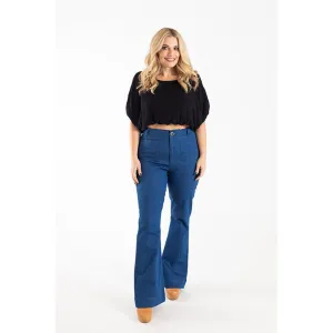 Chalk and Notch Isle Jeans Flare and Wide Leg Paper Pattern