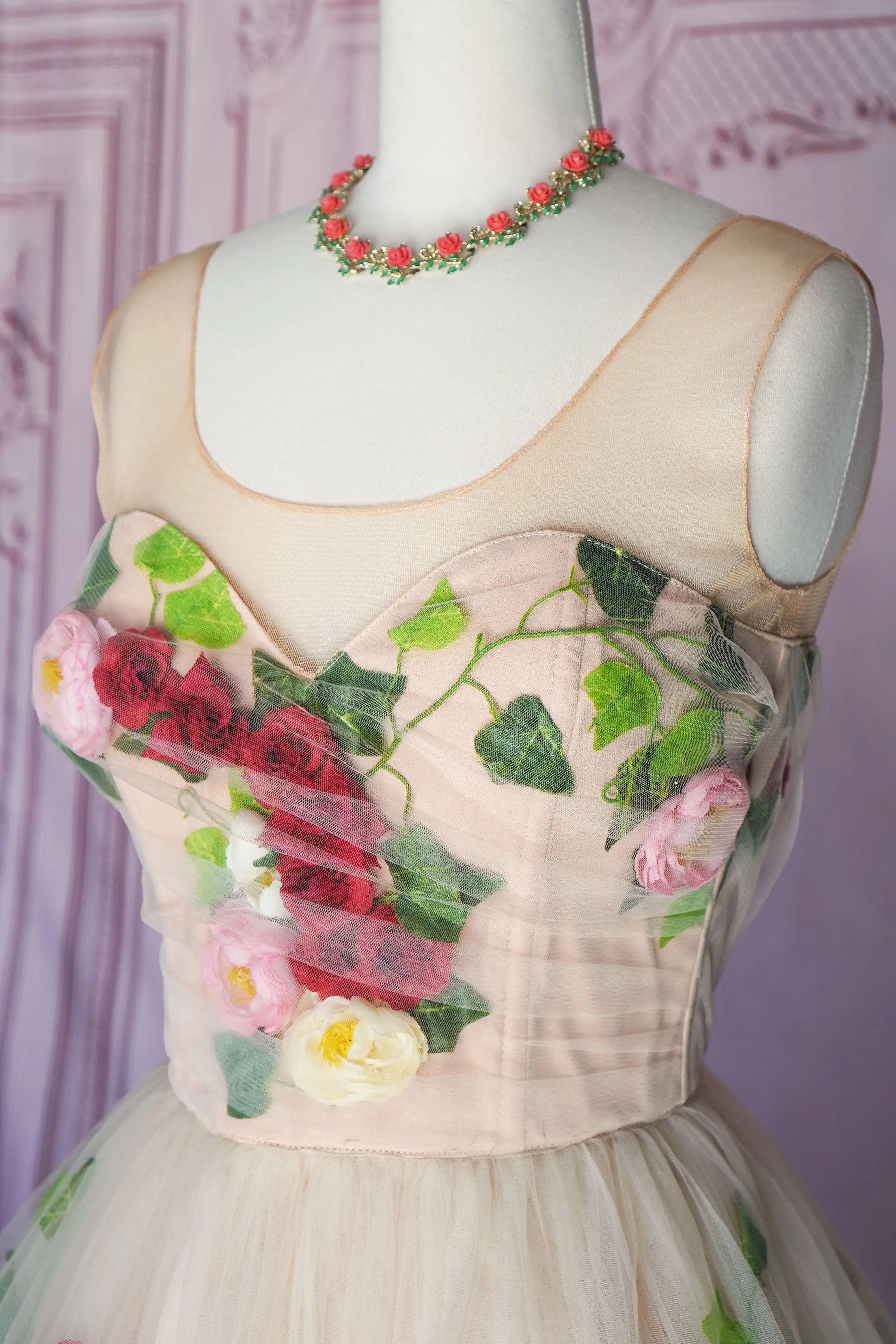 Chotronette 3D Roses Dress (Size XS)