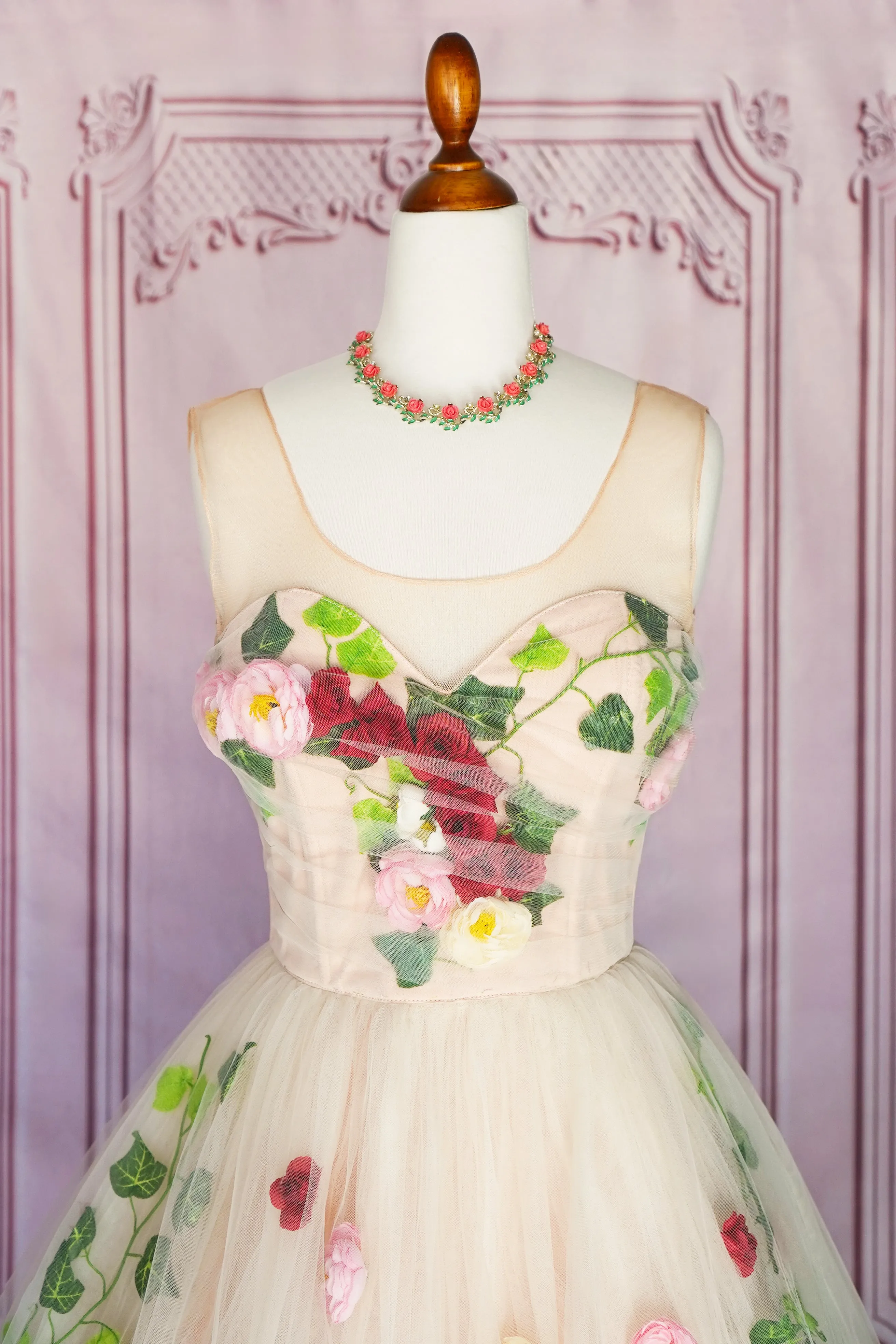 Chotronette 3D Roses Dress (Size XS)