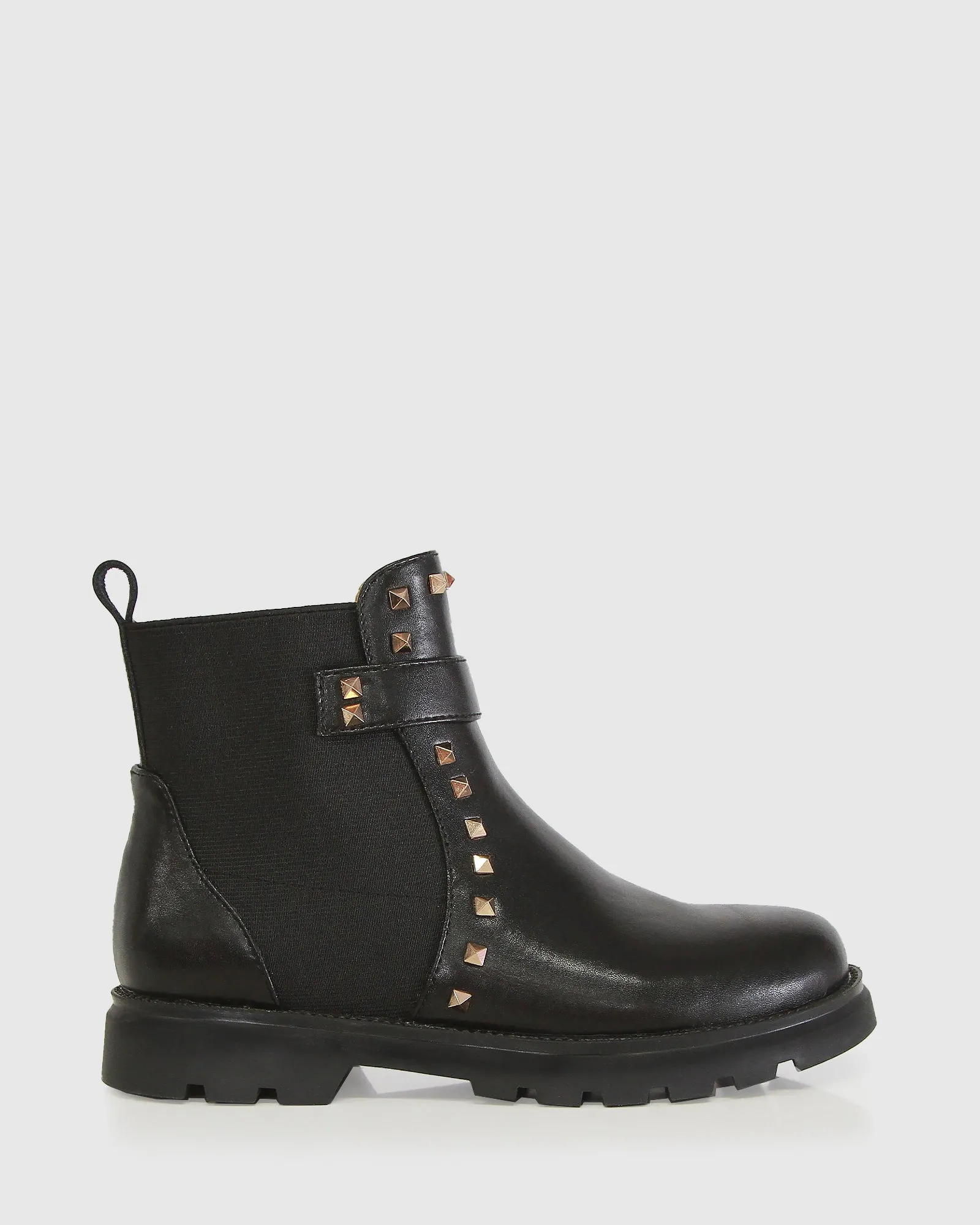 City Lights Mini Leather Ankle Boot - Black