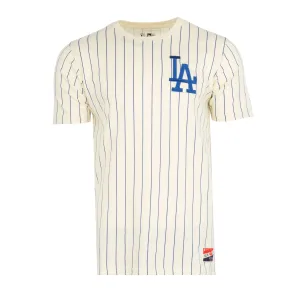 Dodgers Pinstripe Mesh Back Tee - Mens