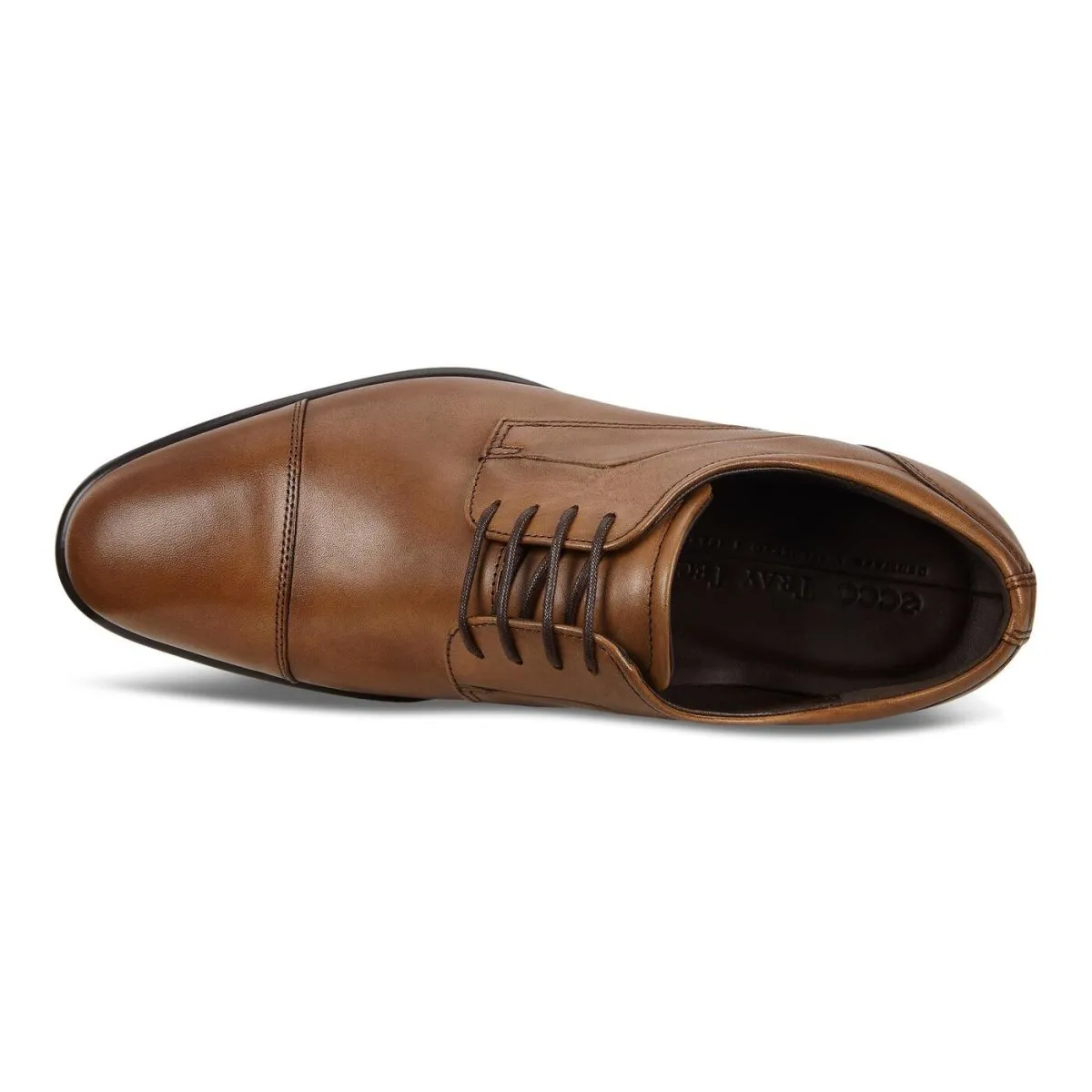 ECCO Men's City Tray Cap Toe Tie Brown