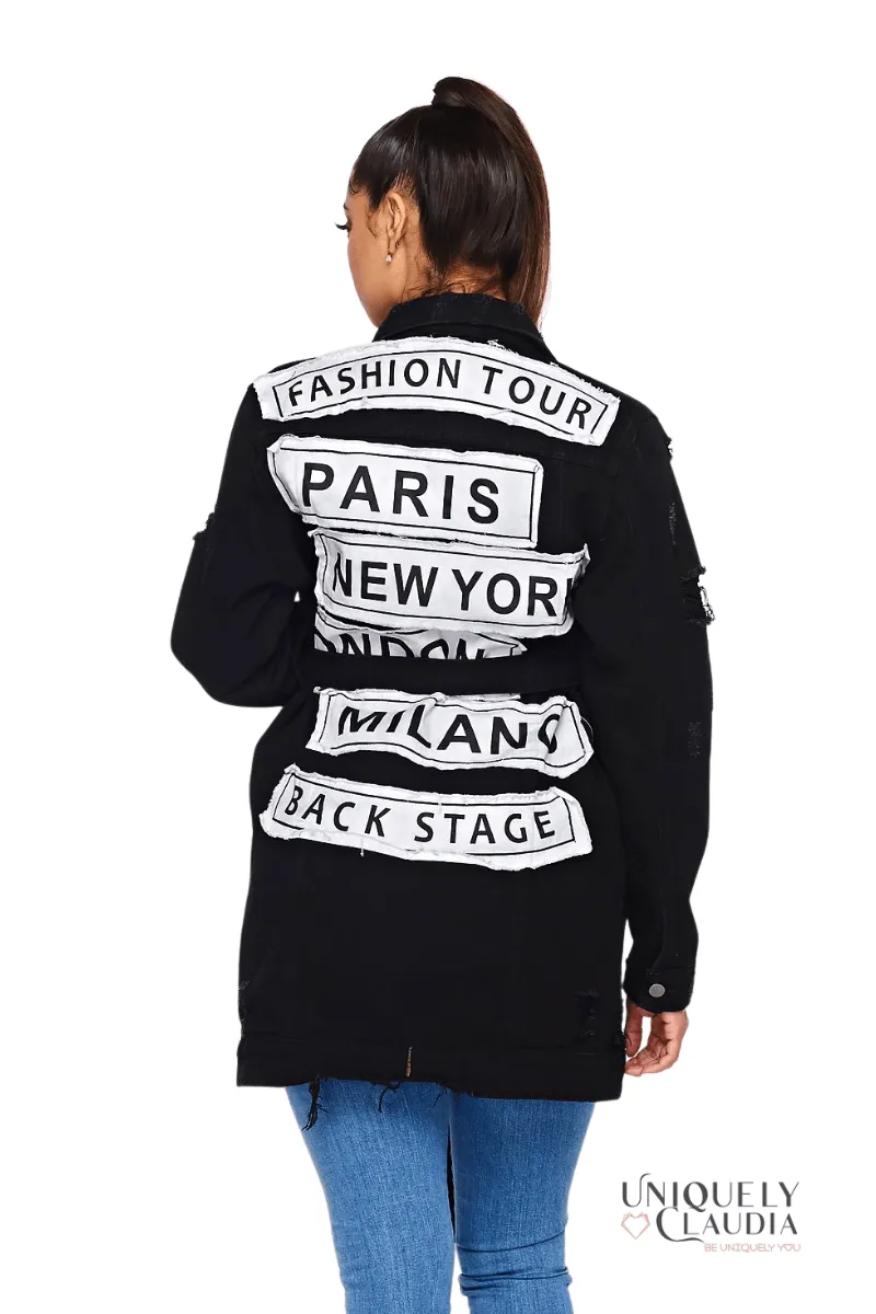 EDGY PLUS: Fashion Tour Denim Jacket