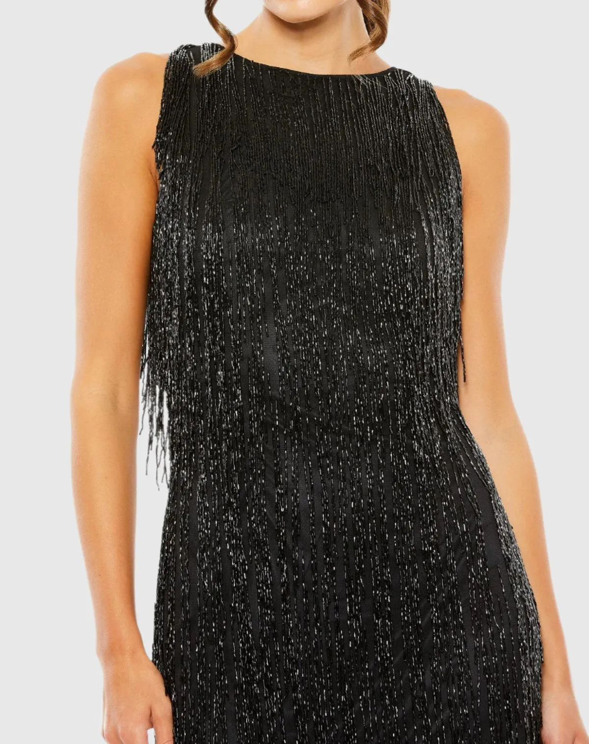 Embellished Beaded Fringe Dress