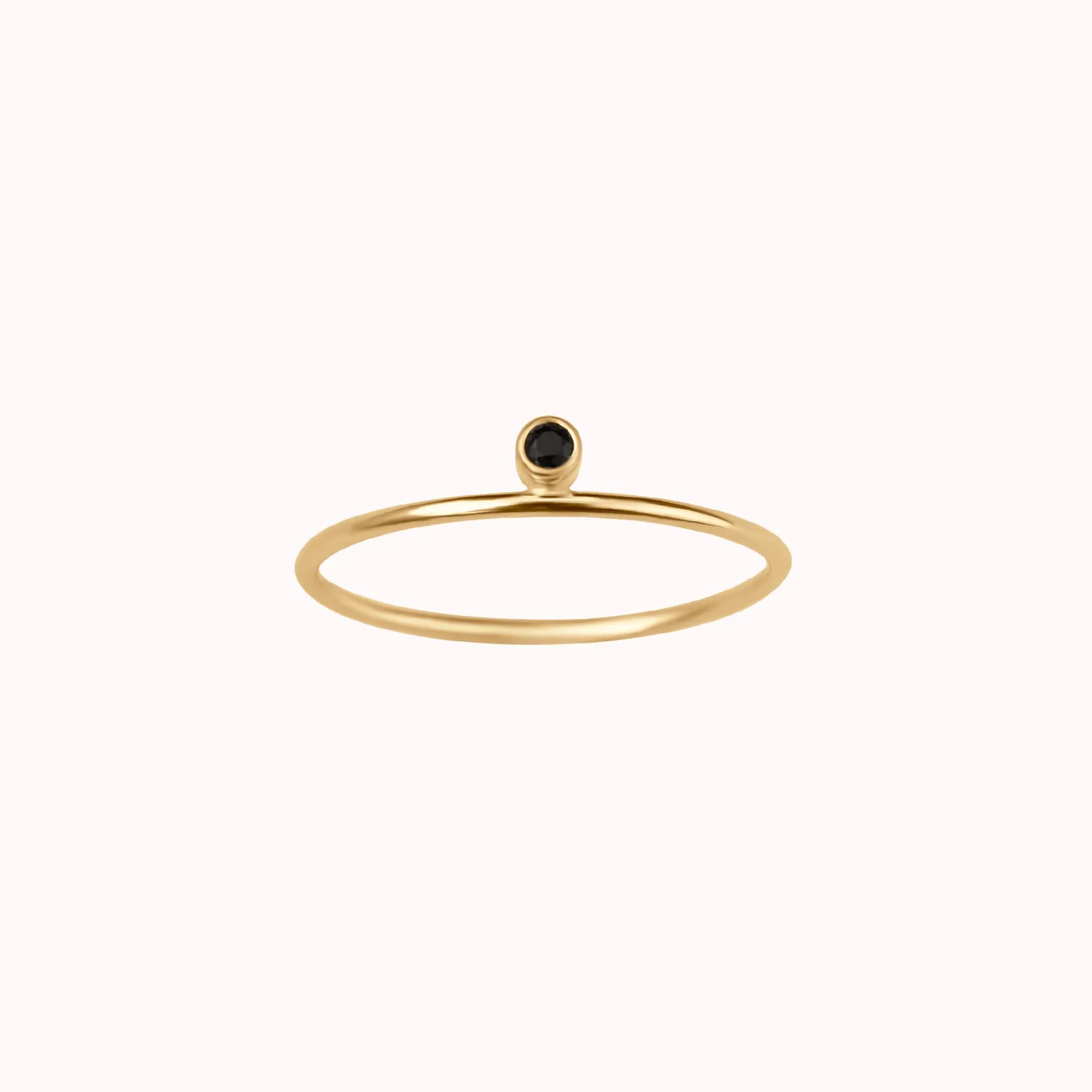 Faye Birthstone Ring • Black Onyx