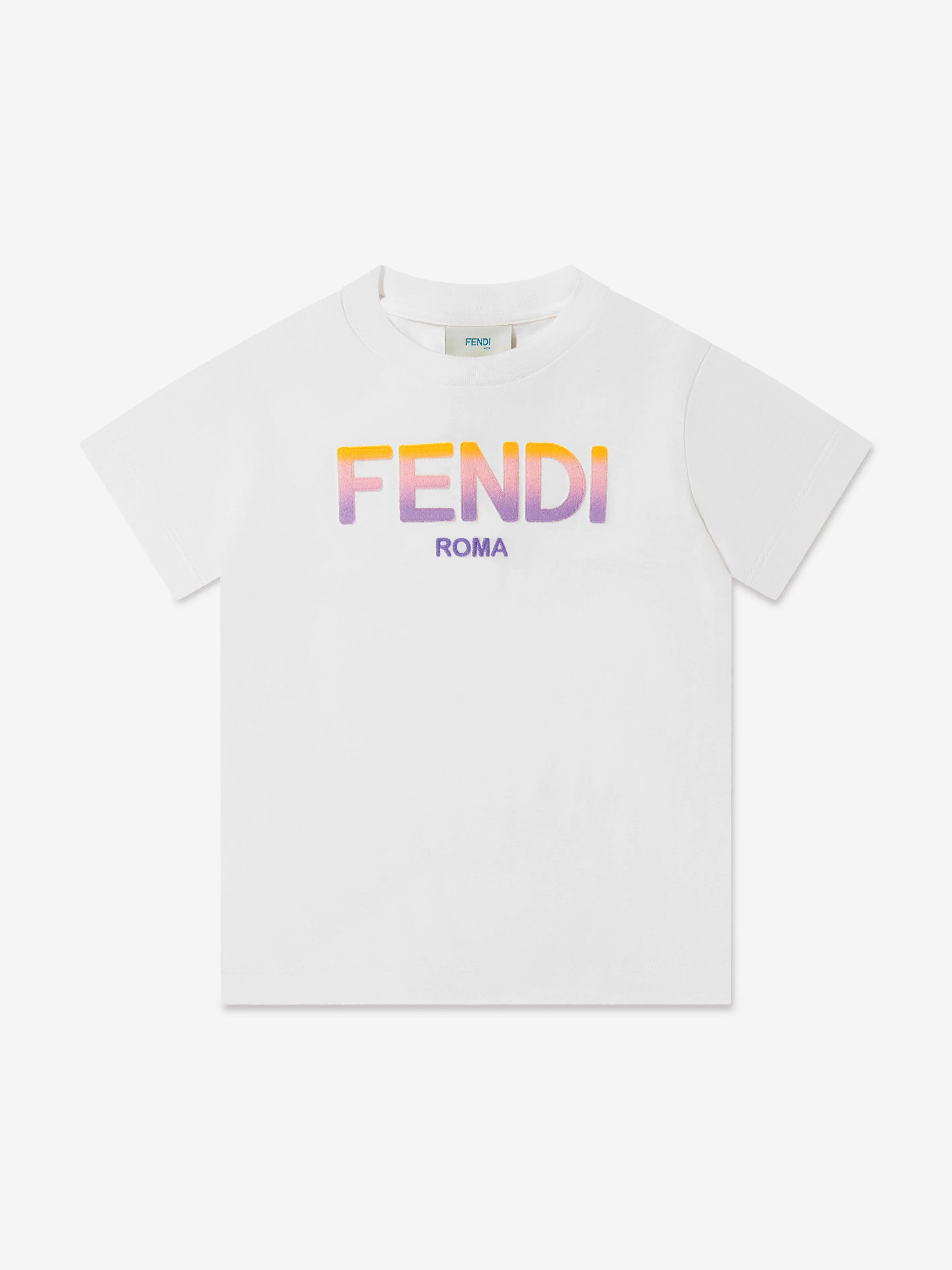 Fendi Girls Jersey Logo T-Shirt