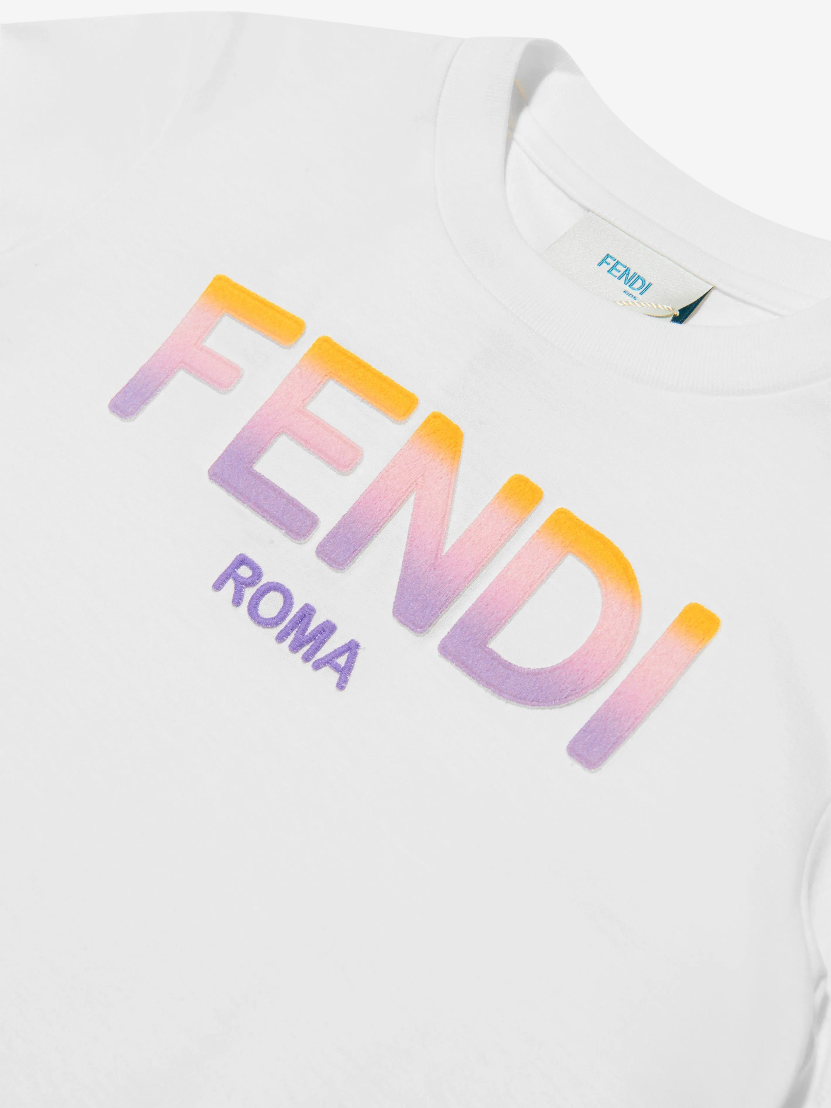 Fendi Girls Jersey Logo T-Shirt