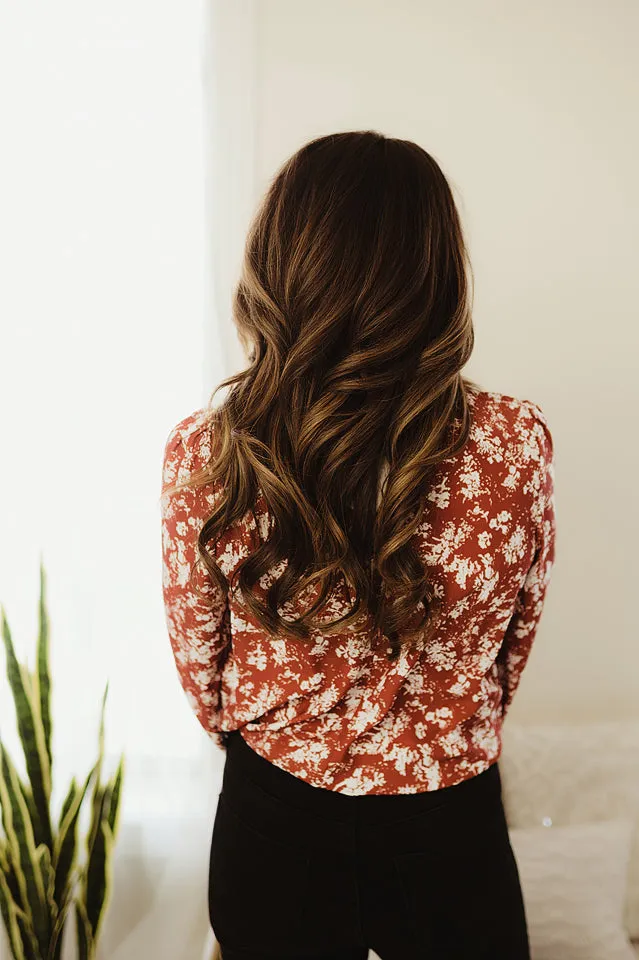 Floral Ruffle Blouse