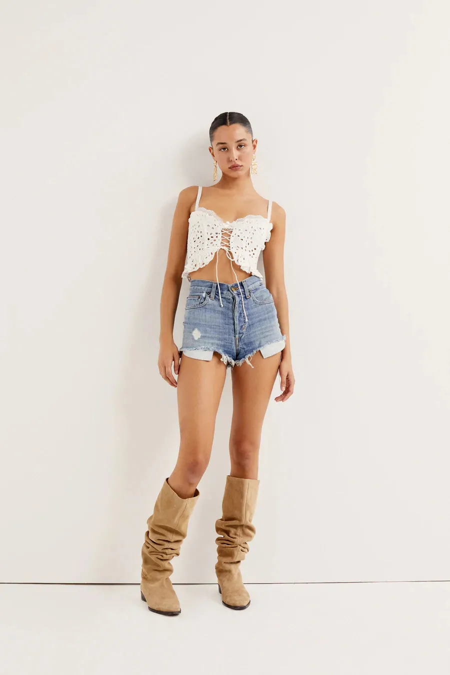 For Love and Lemons Sadie Corset Crop Top