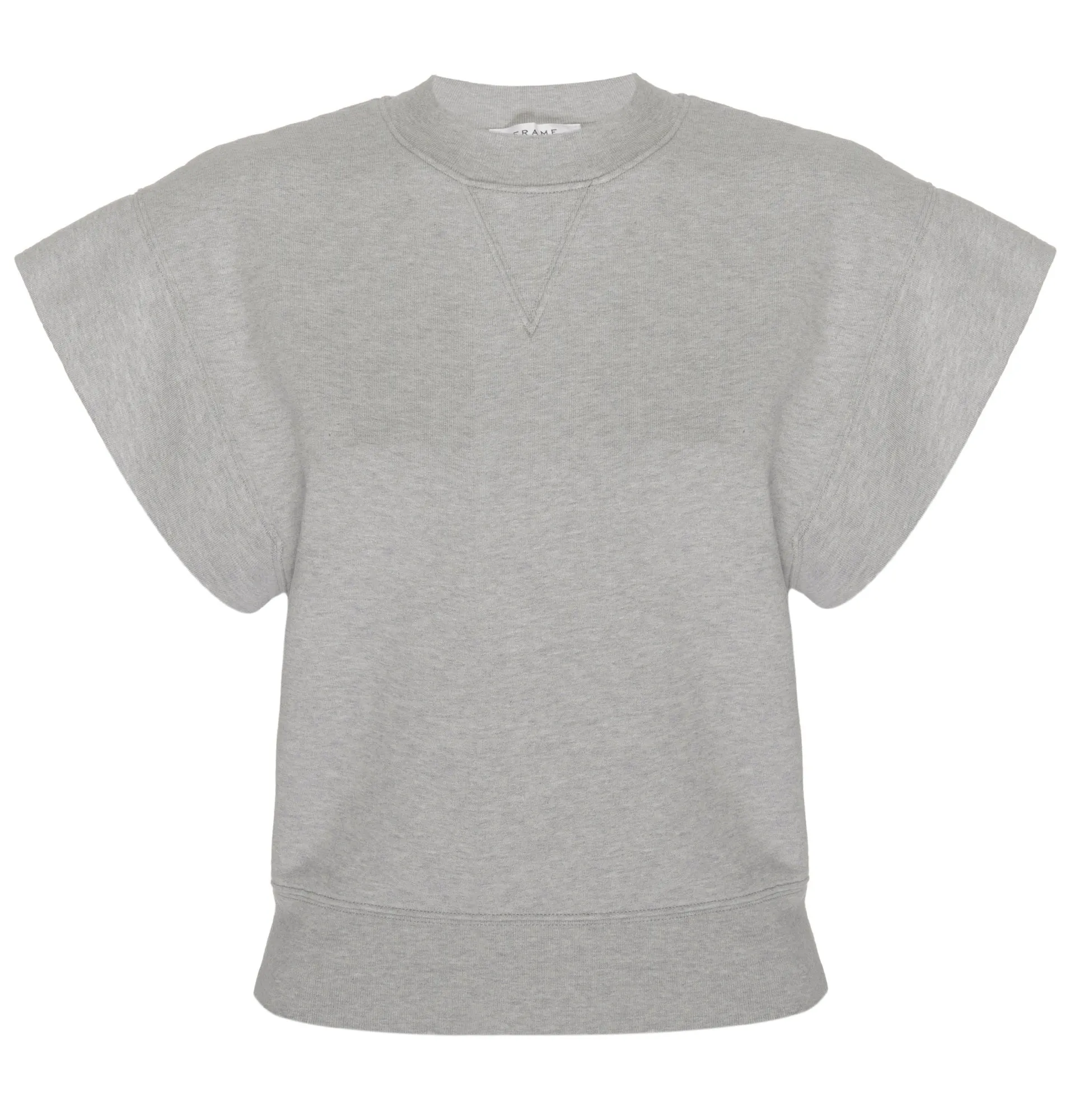 Frame - Oversized Muscle Crew in Gris Heather