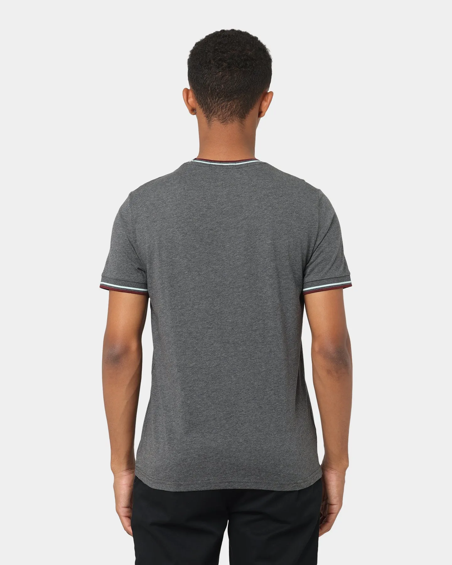 Fred Perry Twin Tipped T-Shirt Charcoal Marle