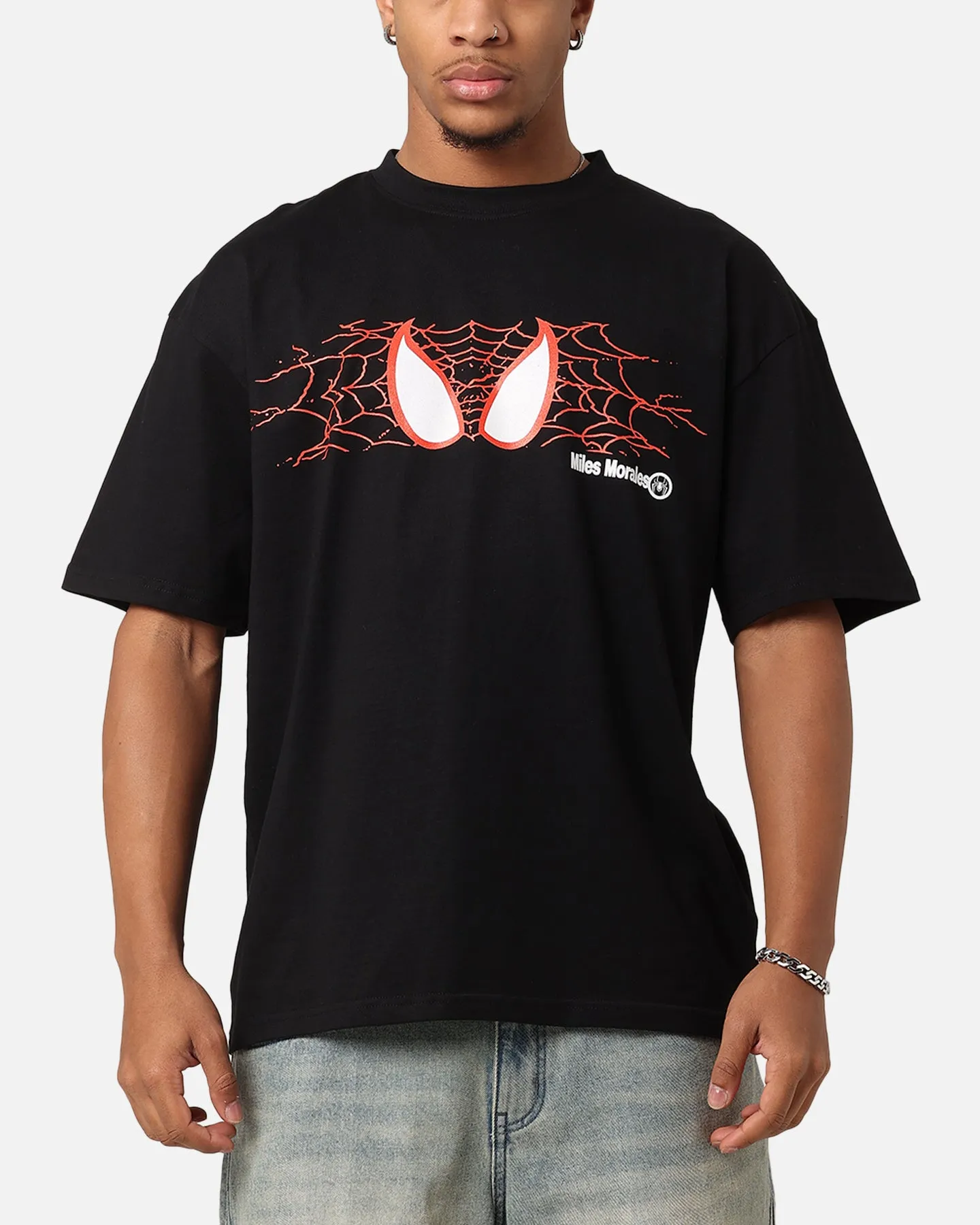 Goat Crew Marvel Spider-Man Y2K Miles T-Shirt Black