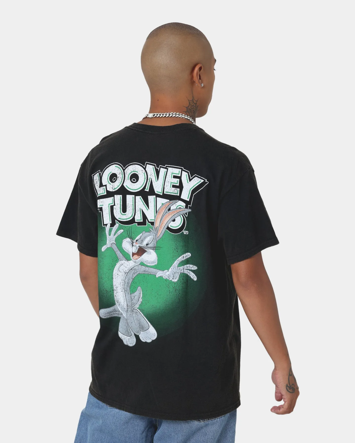 Goat Crew X Looney Tunes Bugs Bunny Vintage T-Shirt Black Wash