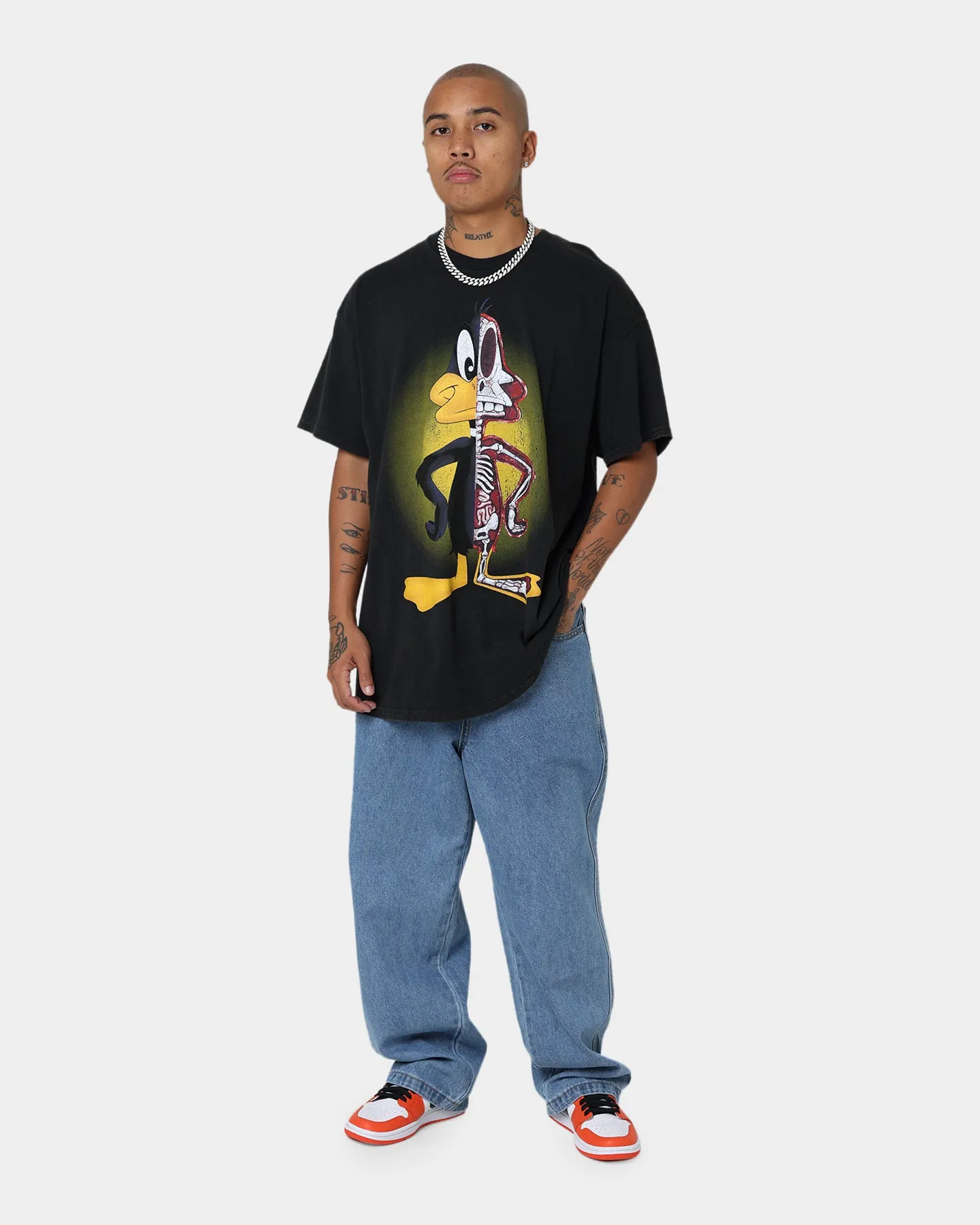 Goat Crew X Looney Tunes Daffy Vintage T-Shirt Black Wash