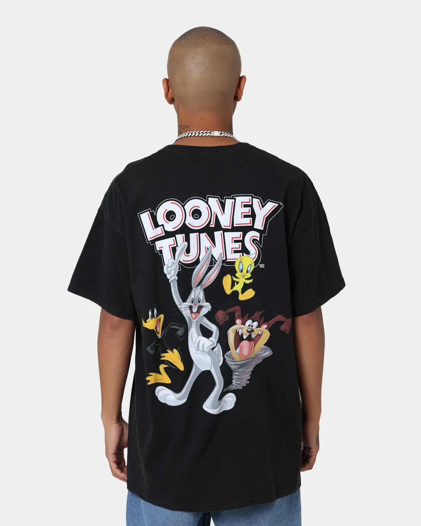 Goat Crew X Looney Tunes Group Vintage T-Shirt Black Wash