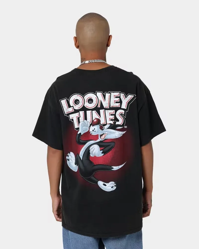 Goat Crew X Looney Tunes Sylvester Vintage T-Shirt Black Wash