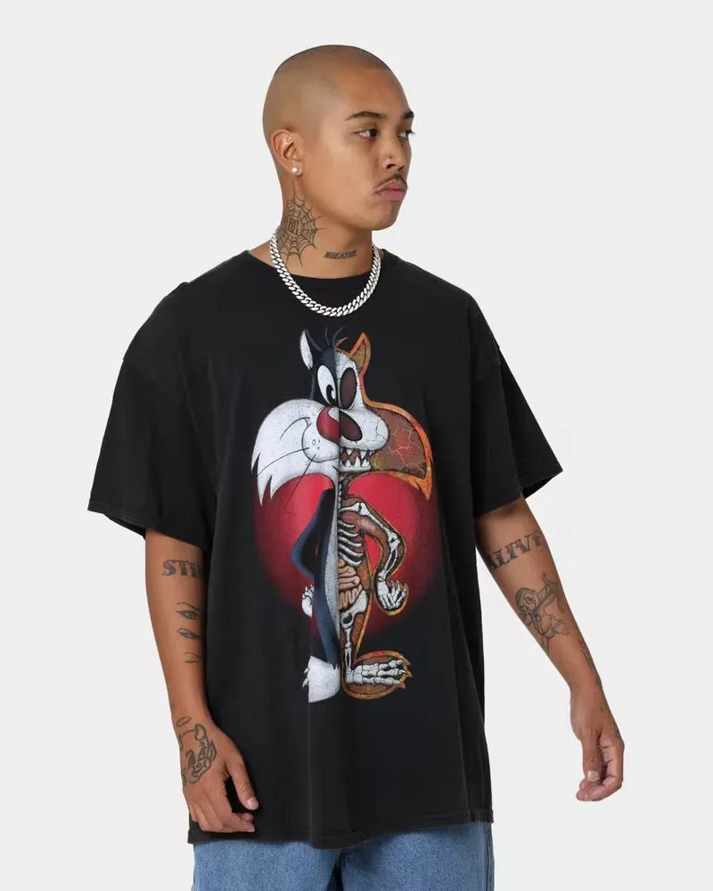 Goat Crew X Looney Tunes Sylvester Vintage T-Shirt Black Wash