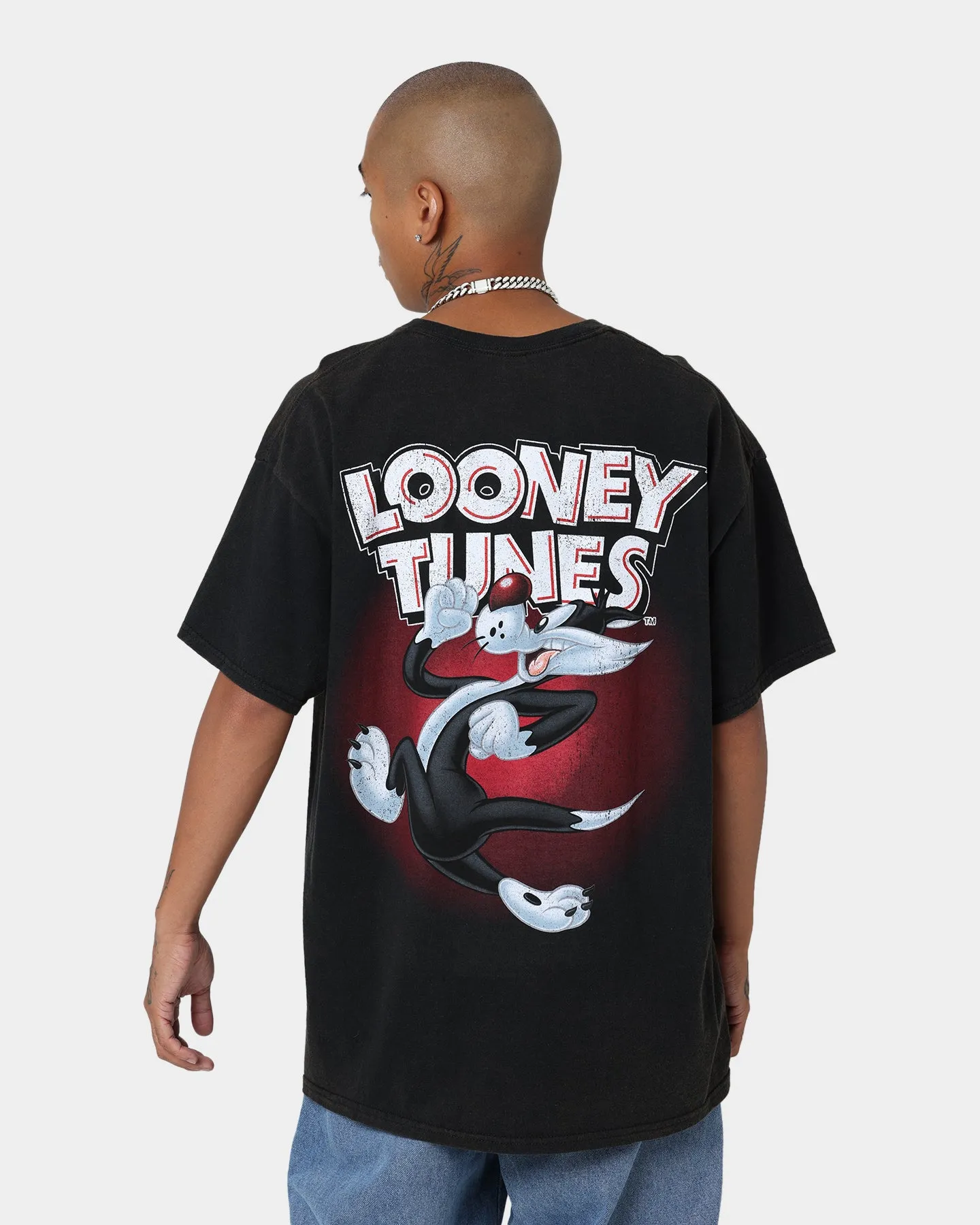 Goat Crew X Looney Tunes Sylvester Vintage T-Shirt Black Wash