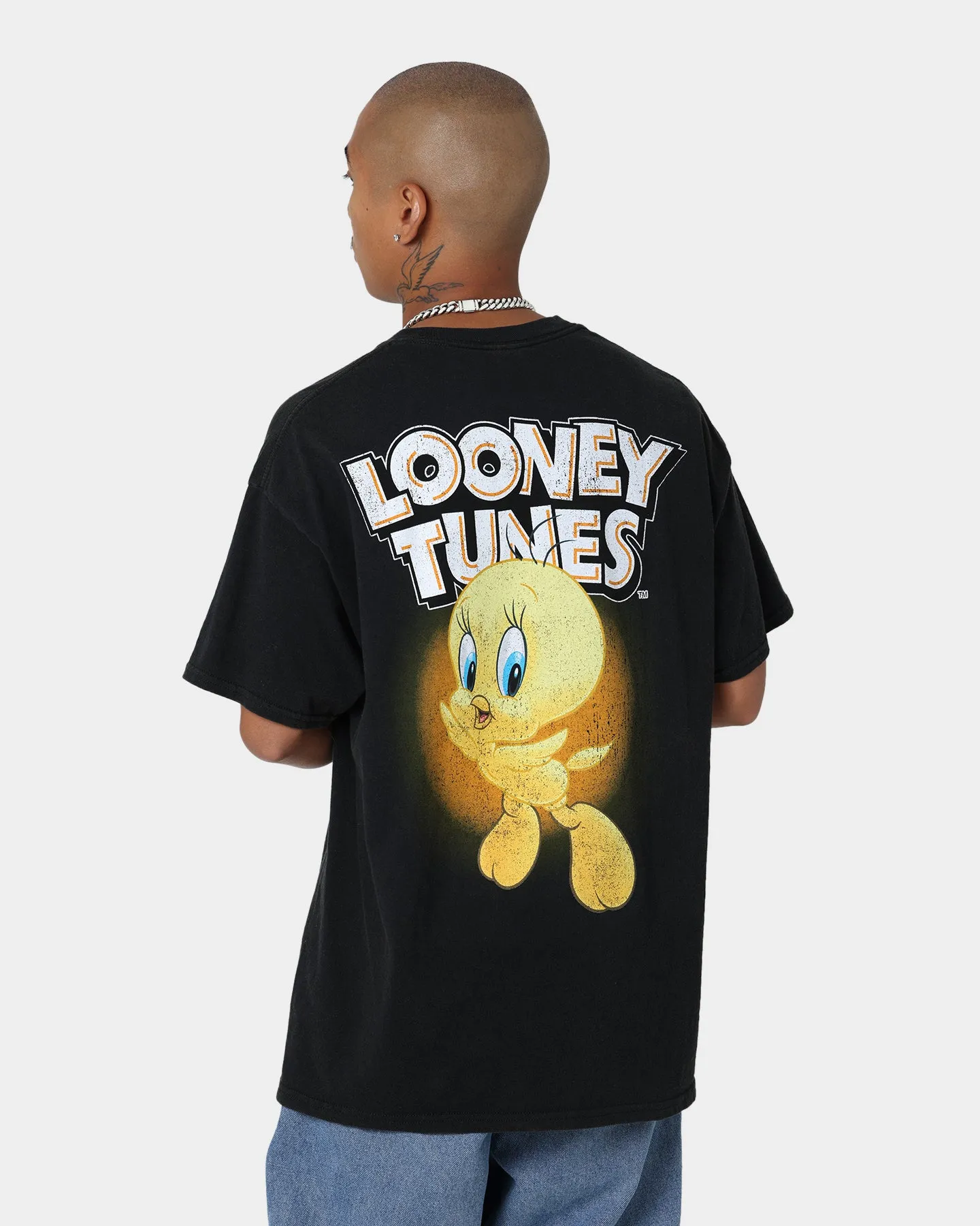 Goat Crew X Looney Tunes Tweety Vintage T-Shirt Black Wash