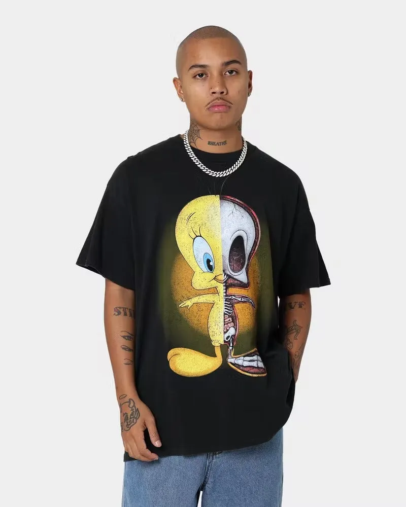 Goat Crew X Looney Tunes Tweety Vintage T-Shirt Black Wash