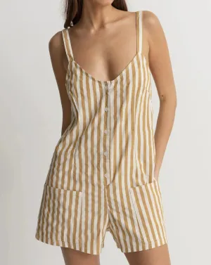 Goodtimes Stripe Playsuit in Camel