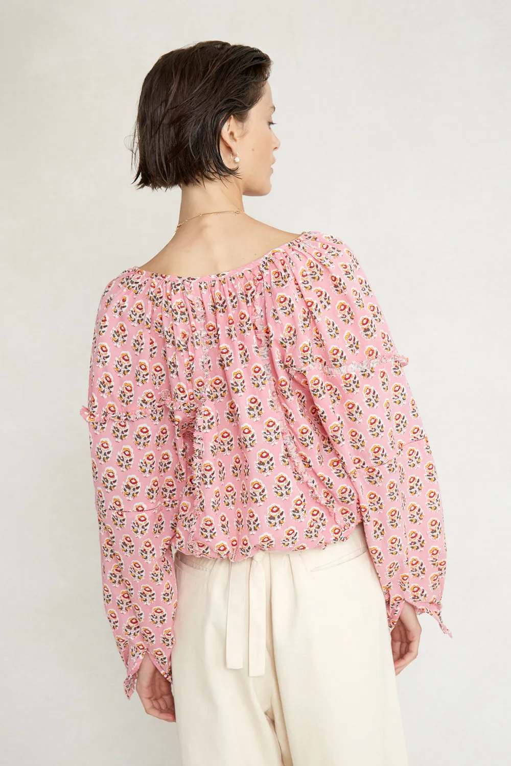 Greta Blouse Parfait Pink