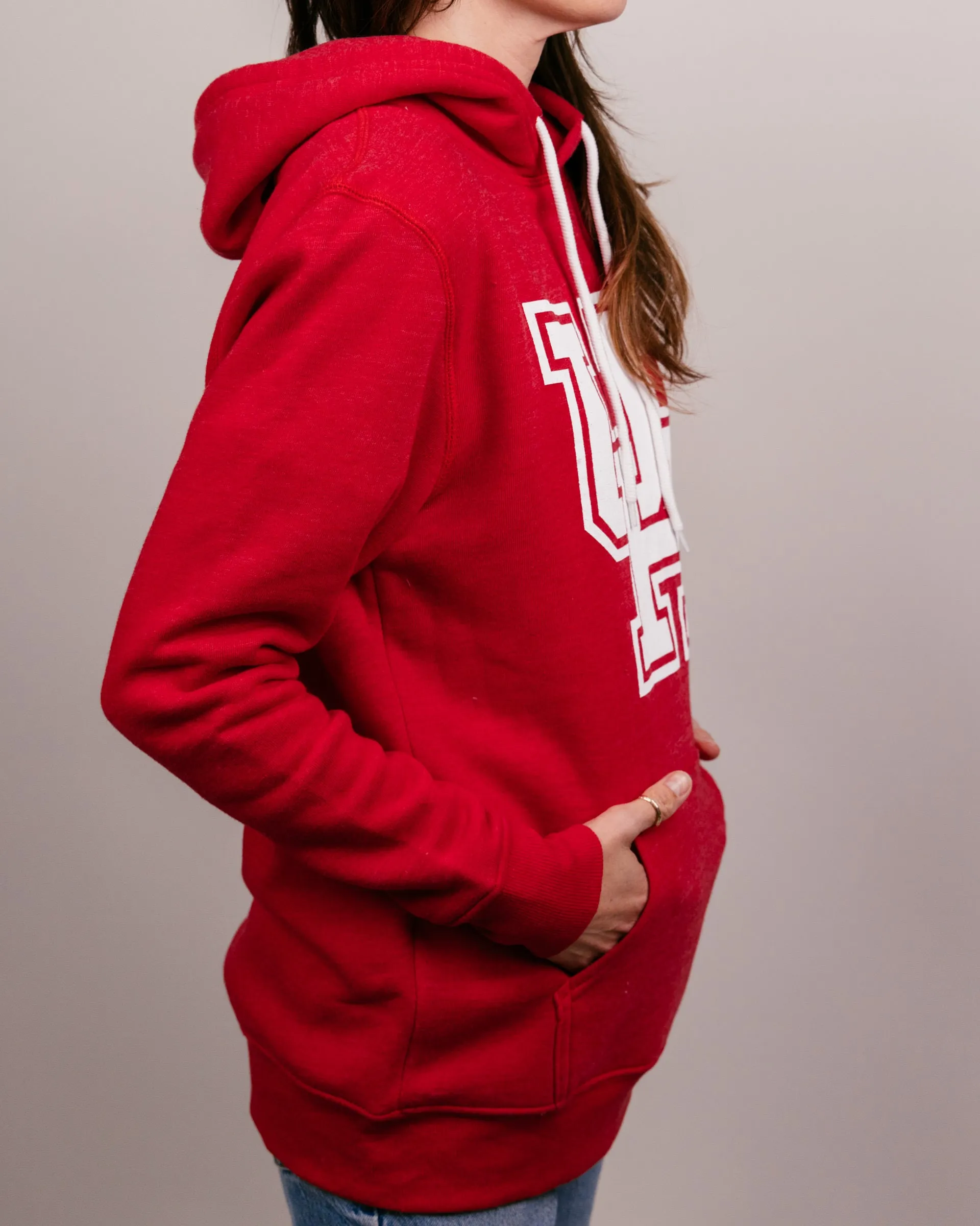 Houston Cougars Logo Red Hoodie