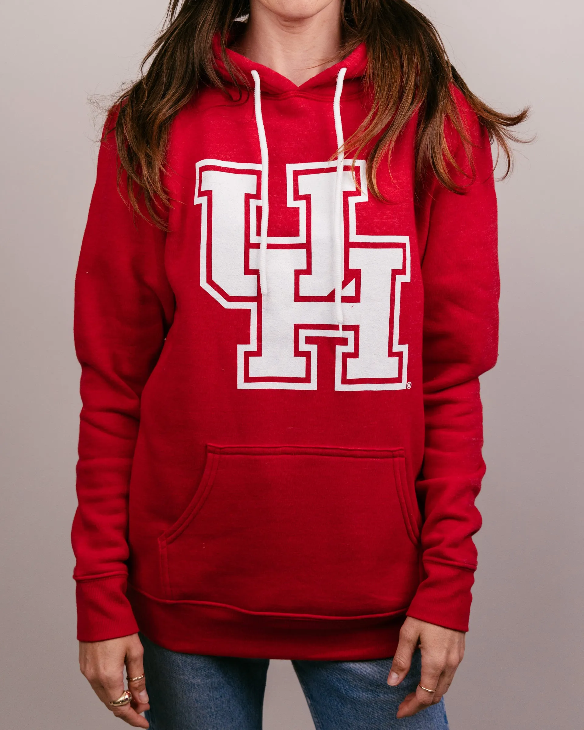 Houston Cougars Logo Red Hoodie