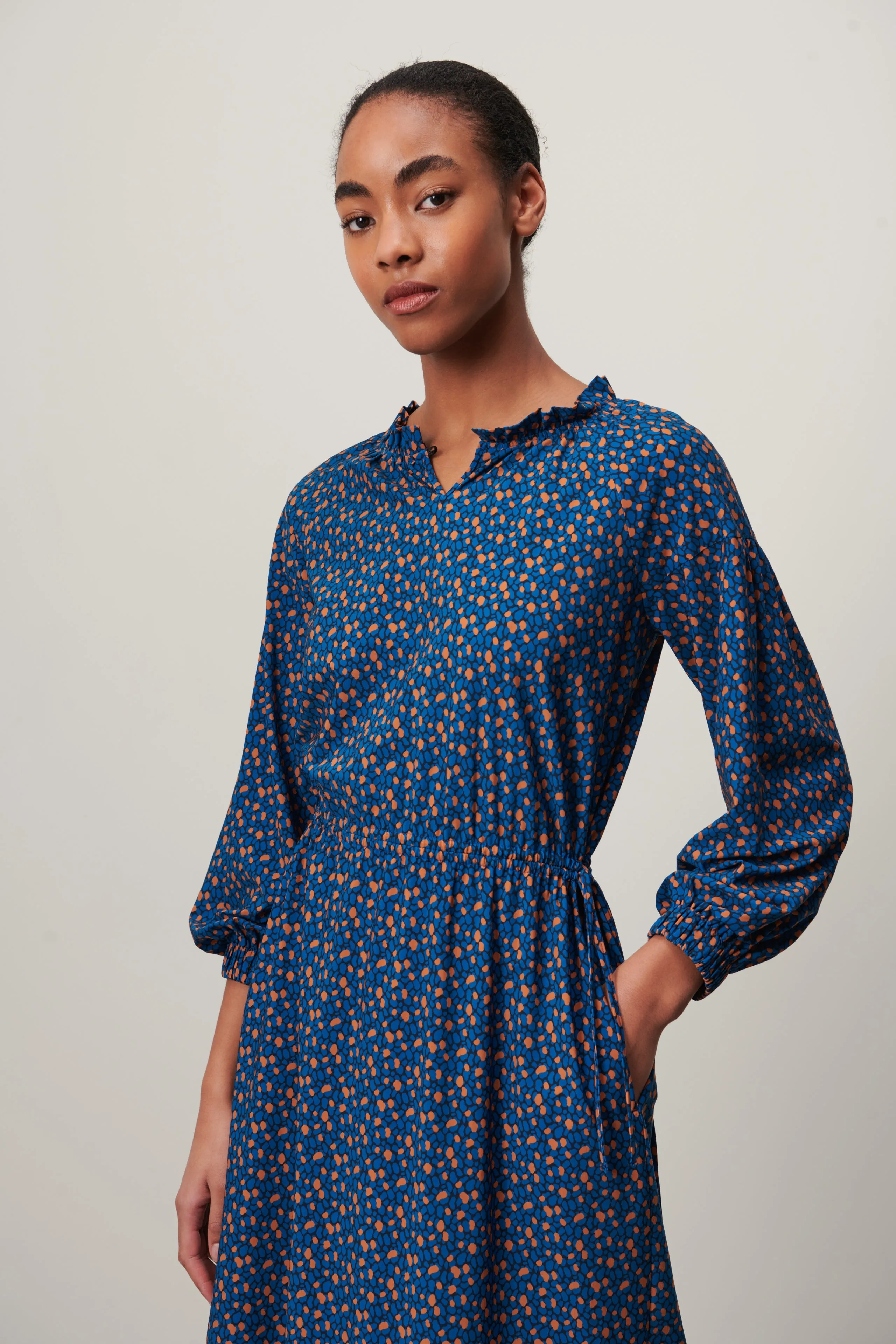 Iris Dress Technical Jersey | Blue