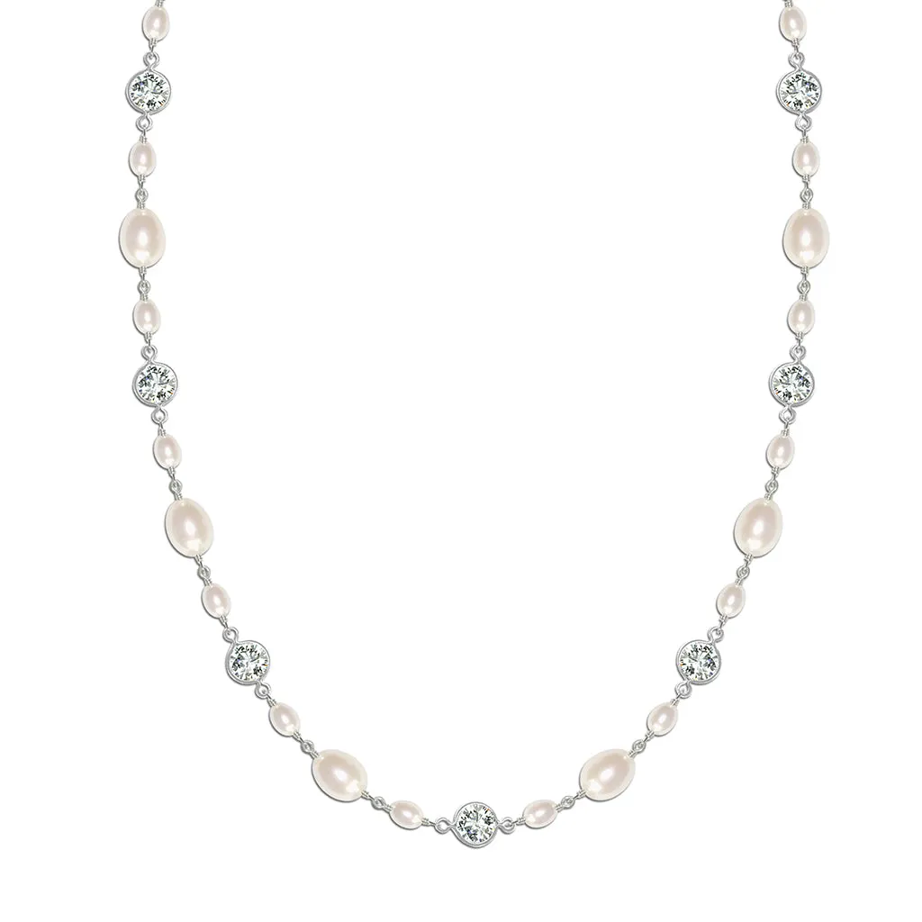 Isabella Vintage Pearl Bridal Necklace