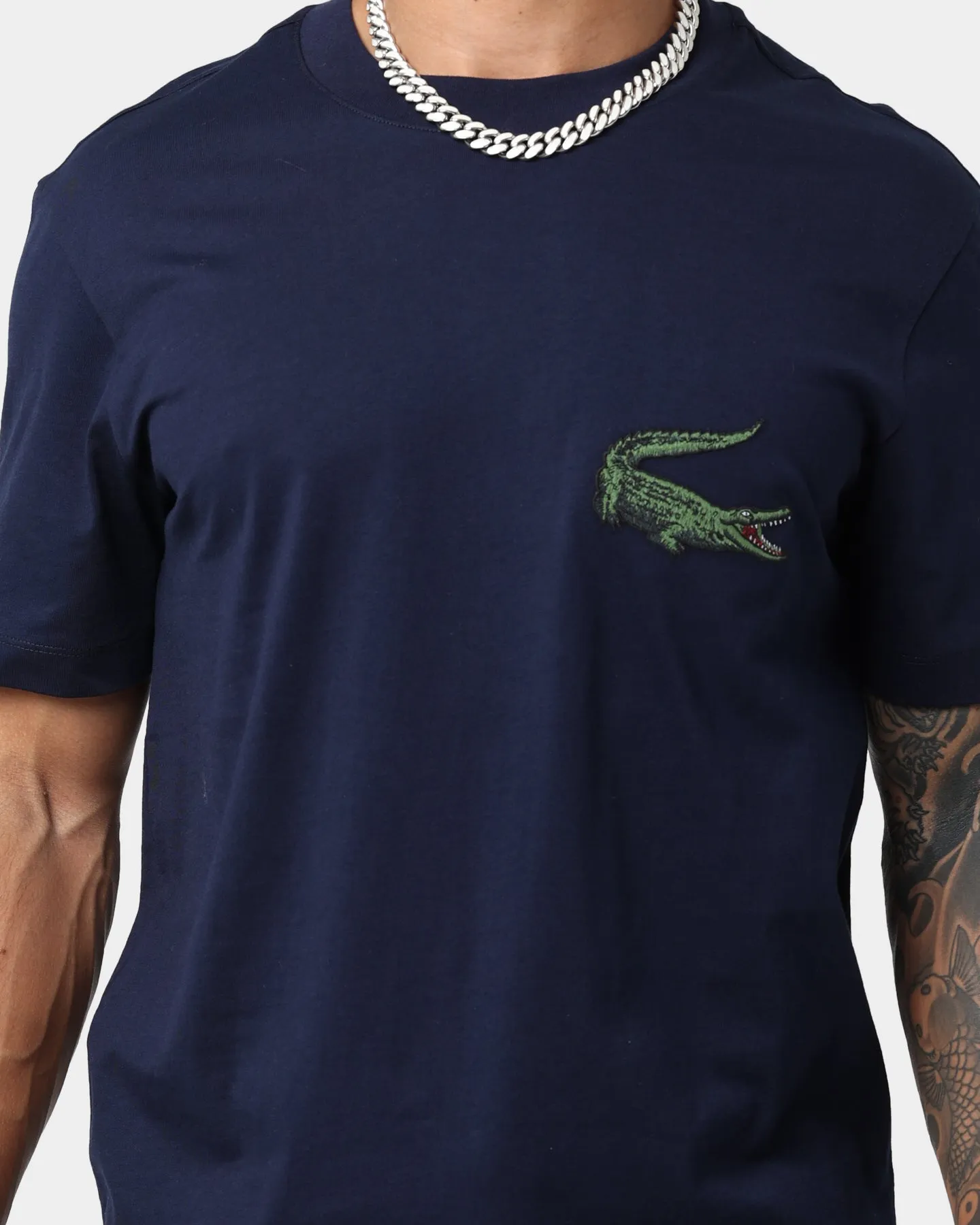 Lacoste Creative Patterns T-Shirt Navy Blue